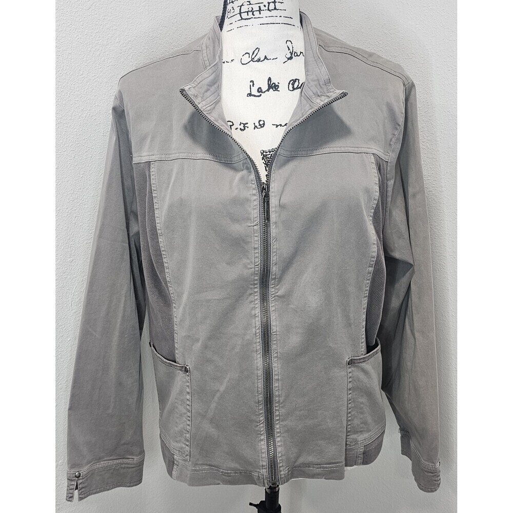 Escape Salt Wash Waterfront JacketIn Fog Plus Size XXL NWT Lightweight Casual - Picture 1 of 8